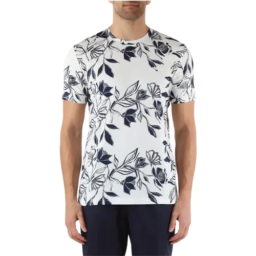 Regular Fit Baumwoll T-shirt mit All-Over Print - Antony Morato - Modalova