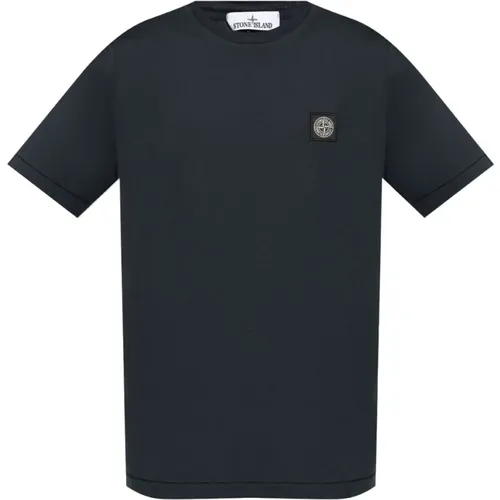 Jersey Logo Patch Crew Neck , male, Sizes: 2XL, L, M, XL, S - Stone Island - Modalova