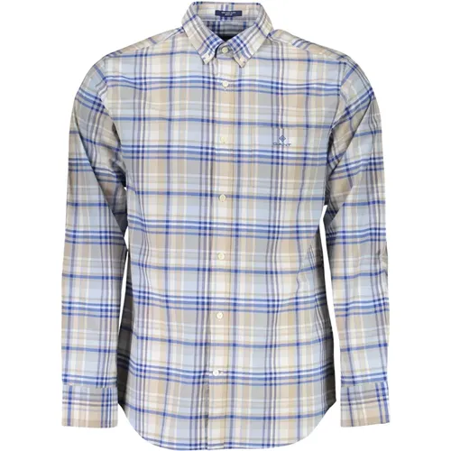 Ele Light Blue Summer Shirt , male, Sizes: S - Gant - Modalova