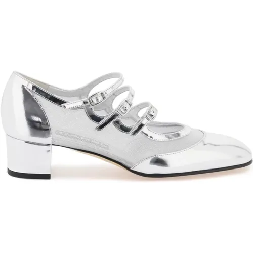 Laminated Leather Mary Jane Shoes , female, Sizes: 4 UK, 3 UK, 5 UK, 6 UK - Carel - Modalova