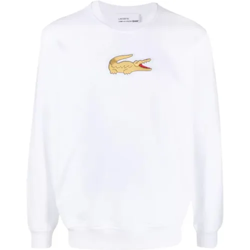 Logo Sweatshirt by Lacoste , male, Sizes: L - Comme des Garçons - Modalova