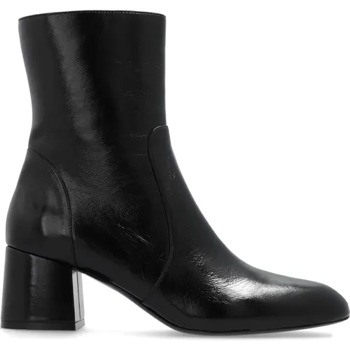 Lackleder Stiefeletten Flareblock , Damen, Größe: 37 EU - Stuart Weitzman - Modalova