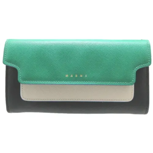 Pre-owned Leather wallets , female, Sizes: ONE SIZE - Marni Pre-owned - Modalova