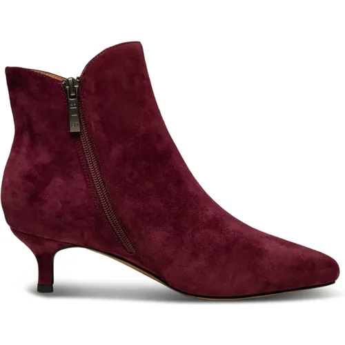 Saga Suede Boot - Bordeaux , female, Sizes: 7 UK, 9 UK, 8 UK, 3 UK, 5 UK, 6 UK, 4 UK - Shoe the Bear - Modalova