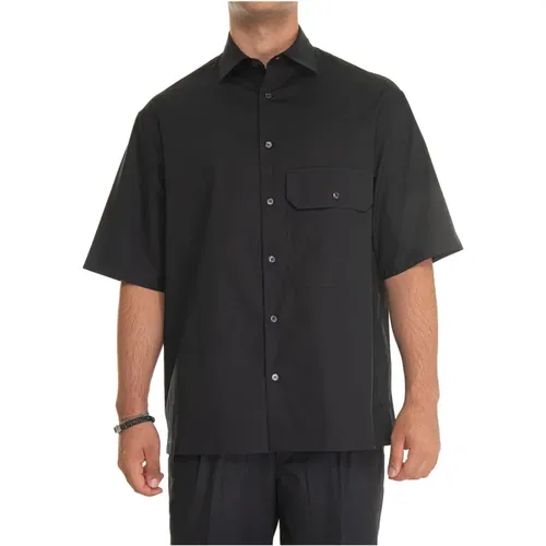 Short Sleeve Casual Shirt with Pocket , male, Sizes: L, XL, S, M - Emporio Armani - Modalova