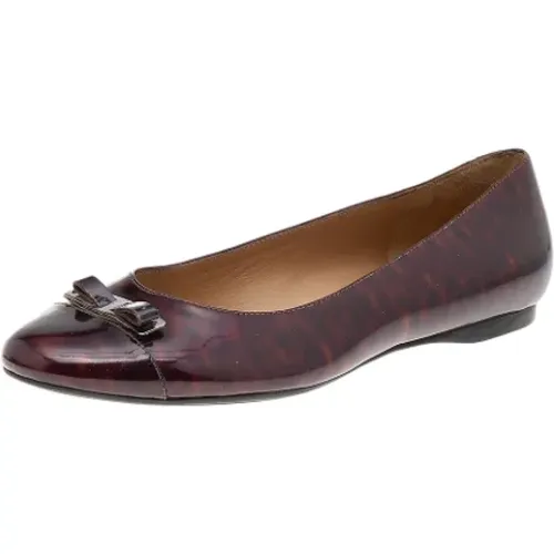 Pre-owned Leather flats , female, Sizes: 5 1/2 UK - Salvatore Ferragamo Pre-owned - Modalova