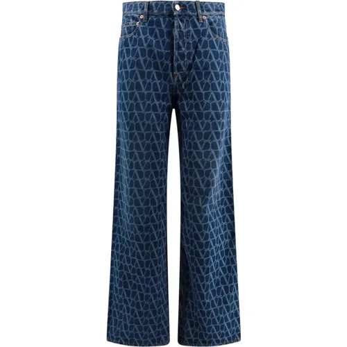 Toile Iconographe Baggy Fit Cotton Jeans , male, Sizes: W29 - Valentino - Modalova