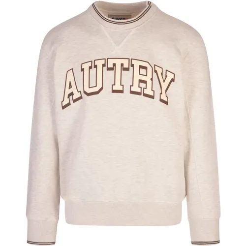 College-Inspired Sweatshirt with Spur , male, Sizes: L, S, M - Autry - Modalova