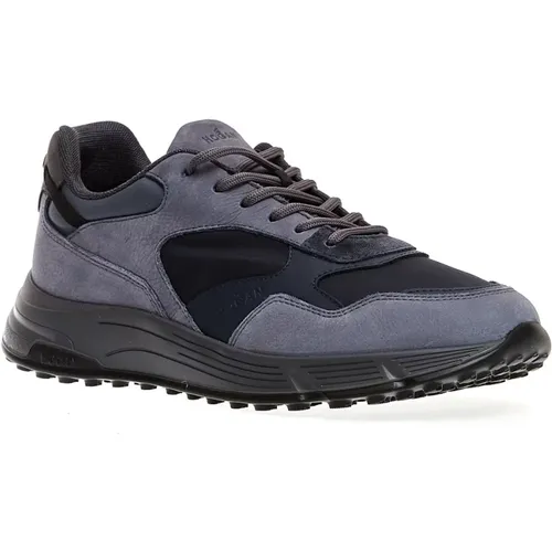 Hyperlilght Nabuk Sneakers - Size 40 , male, Sizes: 8 1/2 UK, 8 UK - Hogan - Modalova