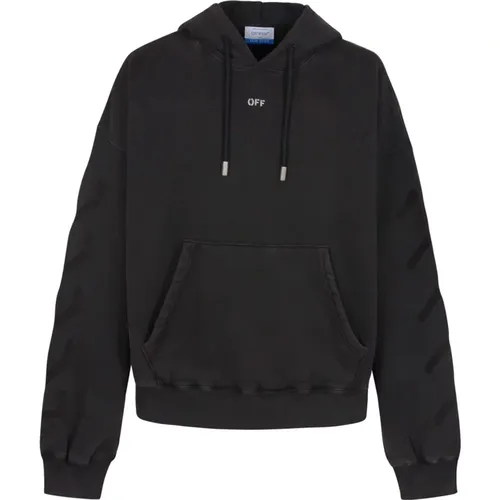 Black Grey Hoodie Sweaters , male, Sizes: L, XS, S, M - Off White - Modalova