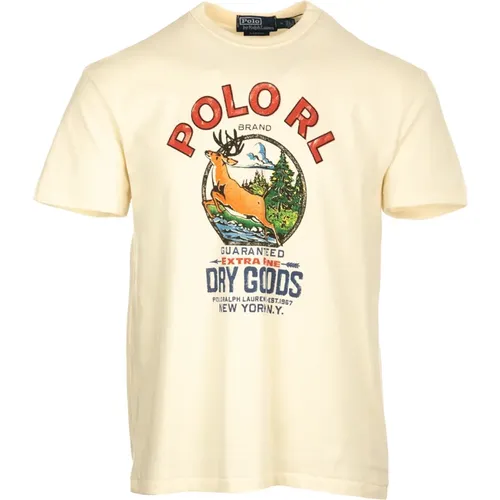Klassisches Baumwoll-T-Shirt für Männer - Ralph Lauren - Modalova