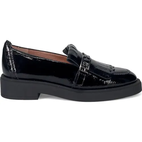 Leather Moccasin with Fringe Detail , female, Sizes: 8 UK, 6 UK, 7 UK, 2 UK, 5 UK - Hispanitas - Modalova