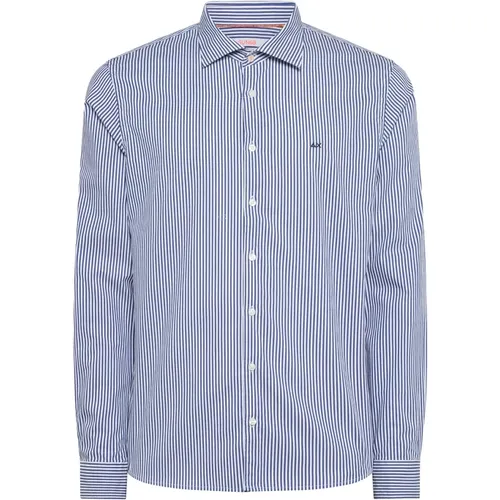 Classic Stripe Shirt , male, Sizes: L, M - Sun68 - Modalova