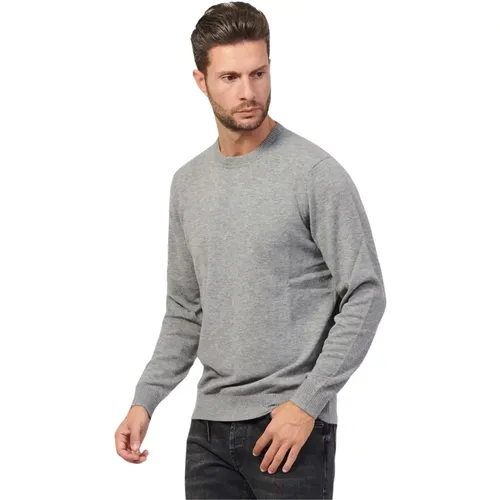Grey Knit Sweater for Men , male, Sizes: M - Bugatti - Modalova