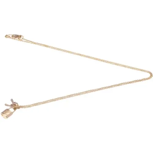 Pre-owned Rose Gold necklaces , female, Sizes: ONE SIZE - Louis Vuitton Vintage - Modalova