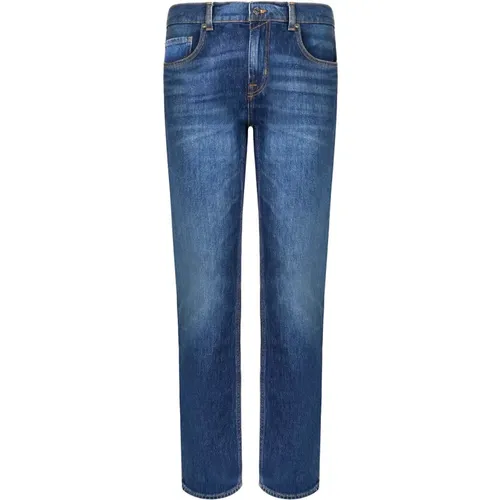 Dunkelblaue Denim Jeans , Damen, Größe: W31 - 7 For All Mankind - Modalova