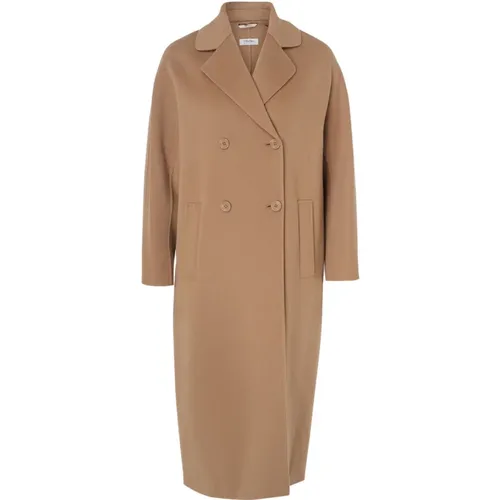 Camel Wool Coat , female, Sizes: S, M, 2XS, XS, 3XS - Max Mara - Modalova