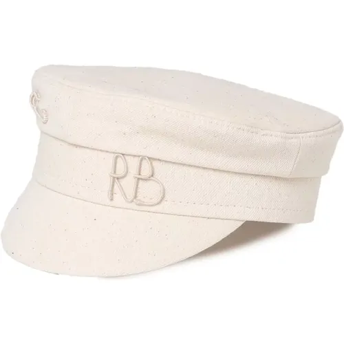 Monogram Embroidered Baker Boy Hat , female, Sizes: M - Ruslan Baginskiy - Modalova
