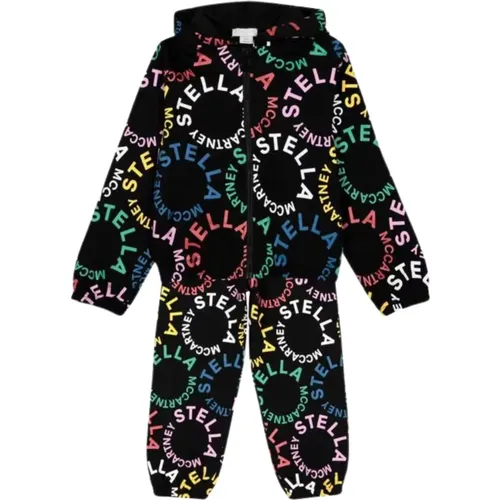 Schwarzes Sportliches Kinderoutfit Logo - Stella Mccartney - Modalova