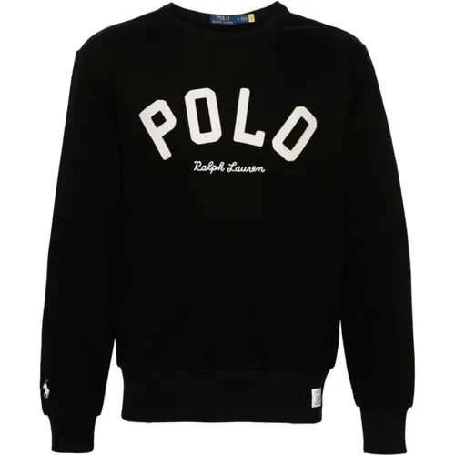 Schwarzer Sweatshirt Aw24 Herrenmode , Herren, Größe: L - Ralph Lauren - Modalova