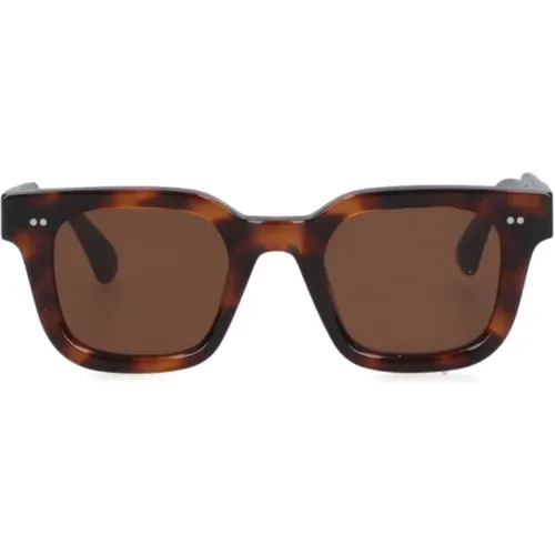 Braune Sonnenbrille Eleganter Stil , unisex, Größe: ONE Size - CHiMi - Modalova