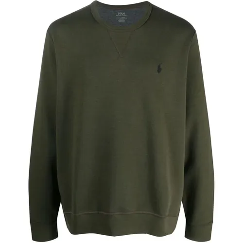 Grüner Pullover mit V-Einsatz , Herren, Größe: XL - Polo Ralph Lauren - Modalova