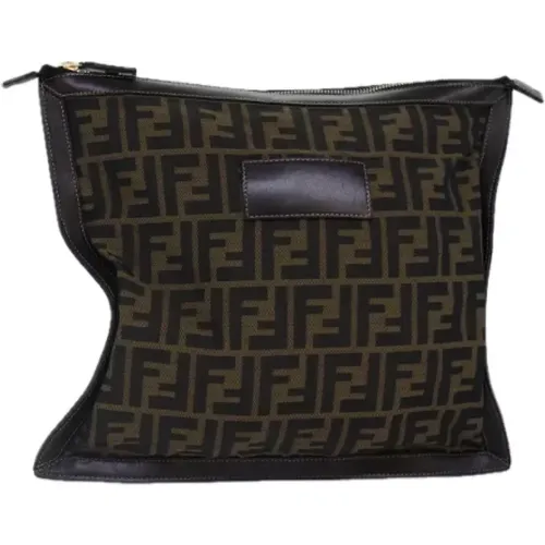 Pre-owned Canvas clutches , female, Sizes: ONE SIZE - Fendi Vintage - Modalova