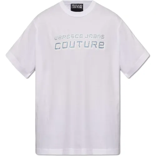 T-Shirt mit Logo-Druck , Herren, Größe: XL - Versace Jeans Couture - Modalova