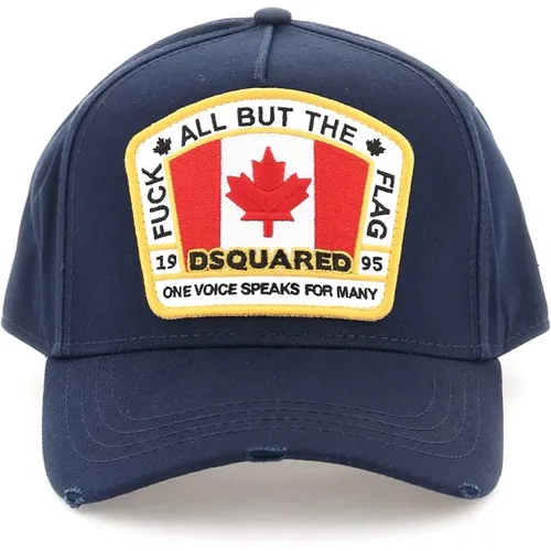 Canadian flag baseball cap , male, Sizes: ONE SIZE - Dsquared2 - Modalova