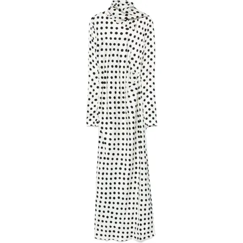 Polka Dot Print Dress , female, Sizes: S, M - Msgm - Modalova