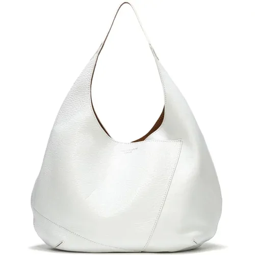 Euforia Leather Hobo Bag with Clean Lines , female, Sizes: ONE SIZE - Gianni Chiarini - Modalova