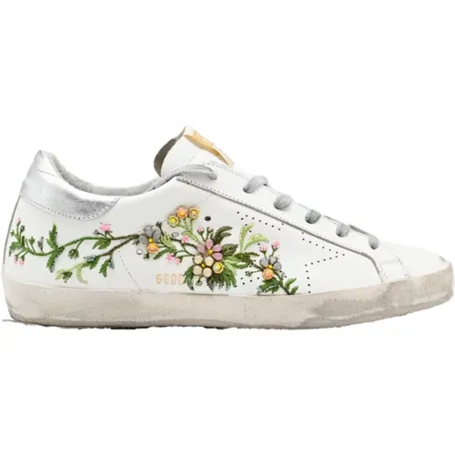 Flower Fantasy Sneakers , female, Sizes: 6 UK - Golden Goose - Modalova