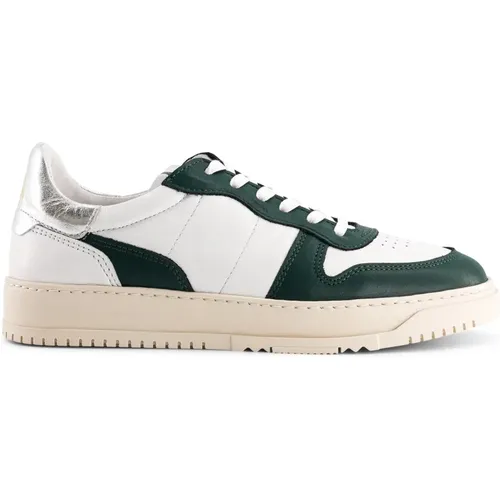 Handgefertigte Silvergreen Sneakers , Damen, Größe: 39 EU - NATIONAL STANDARD - Modalova