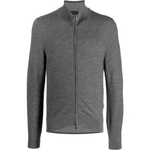 Full zip up sweater , male, Sizes: 2XL - Brioni - Modalova