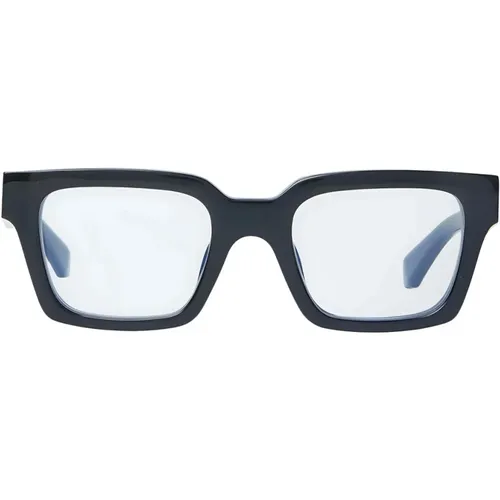 Rectangular Oversized Eyeglasses , unisex, Sizes: 50 MM - Off White - Modalova