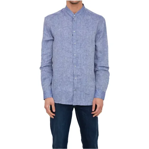 Casual Linen Shirt , male, Sizes: M - Emporio Armani - Modalova