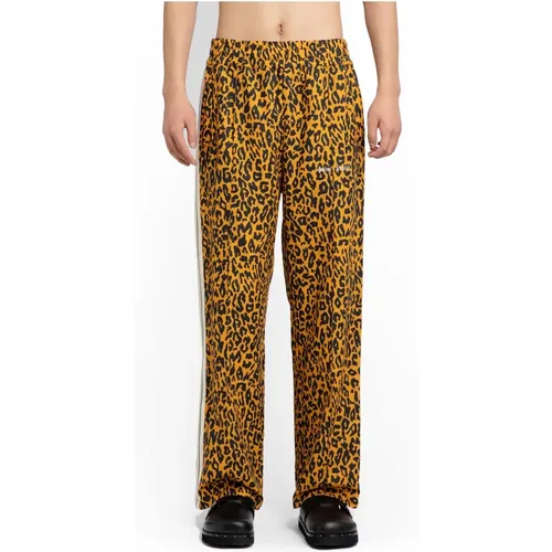 Cheetah Track Pants Orange Black , Herren, Größe: XL - Palm Angels - Modalova