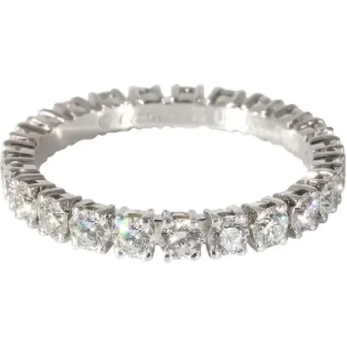 Pre-owned Platinum rings , female, Sizes: ONE SIZE - Cartier Vintage - Modalova