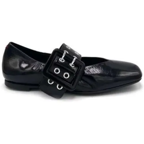 Schwarze Ballettflats Made in Italy , Damen, Größe: 37 EU - Halmanera - Modalova