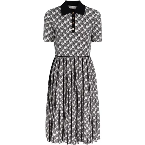 Abstraktes Muster Midi Kleid , Damen, Größe: L - TORY BURCH - Modalova