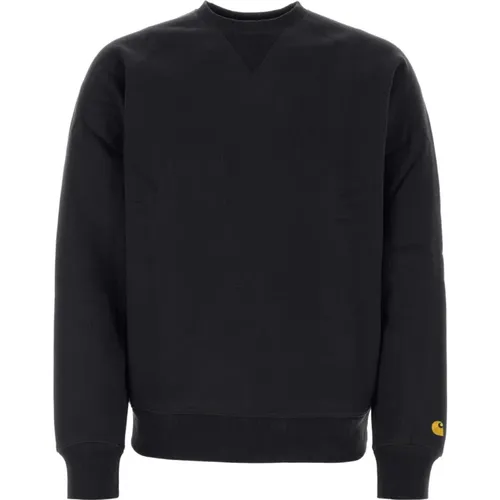 Schwarzer Baumwollmischung Chase Sweatshirt - Carhartt WIP - Modalova