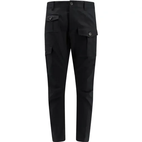 Cargo Trouser with Logo Patch , male, Sizes: L, XL - Dsquared2 - Modalova