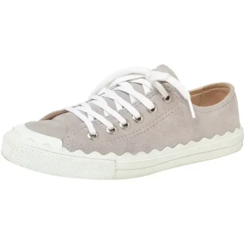 Pre-owned Suede sneakers , female, Sizes: 5 UK - Chloé Pre-owned - Modalova