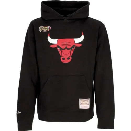 Chicago Bulls NBA Team Logo Hoodie , male, Sizes: M, L, S - Mitchell & Ness - Modalova