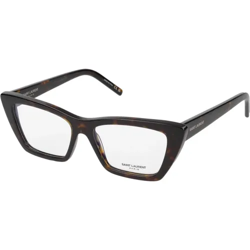 SL 276 Mica OPT Brille,Schwarze Mica OPT Sonnenbrille für Frauen - Saint Laurent - Modalova