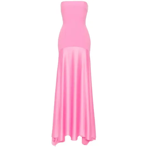 Bustier Style Dress with Draped Detailing , female, Sizes: S, XS, M, 2XS - Solace London - Modalova