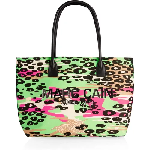 Shopper Bag im farbigen Leo-Print - Marc Cain - Modalova