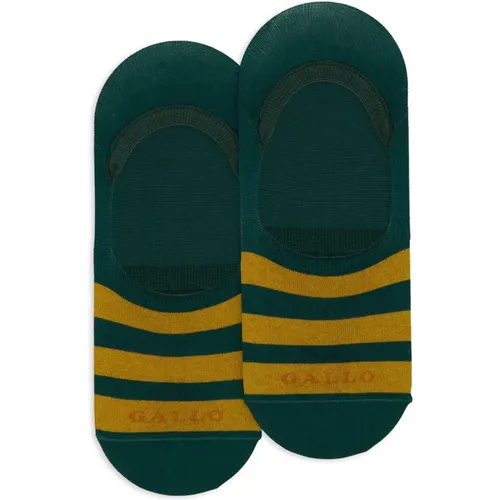 Grüne Streifenmuster Unsichtbare Socken - Gallo - Modalova