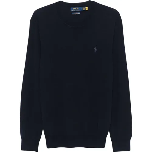 Hunter Navy Pullover Sweater , Herren, Größe: 2XL - Polo Ralph Lauren - Modalova