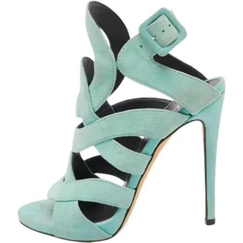 Pre-owned Suede sandals , female, Sizes: 2 UK - Giuseppe Zanotti Pre-owned - Modalova